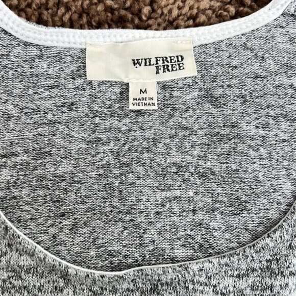 Aritzia Wilfred Free Ornella Long Gray Top size M - Picture 5 of 9